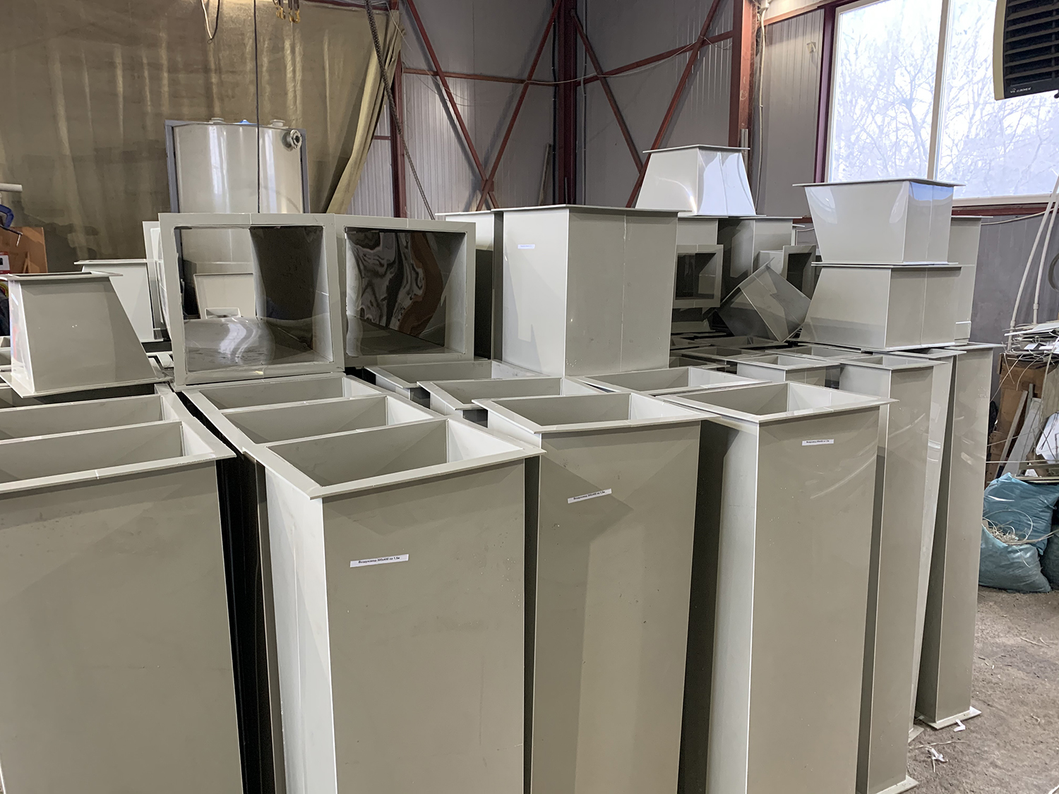  Прямоугольные полипропиленовые воздуховоды 