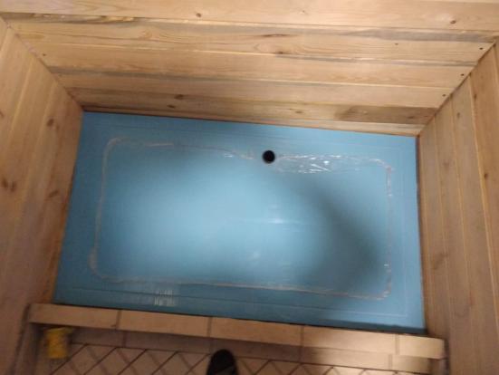 монтаж пластиковых купелей на объекте заказчика