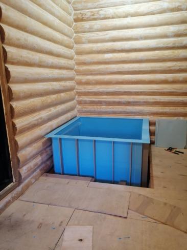 Монтаж пластиковых купелей на объекте заказчика